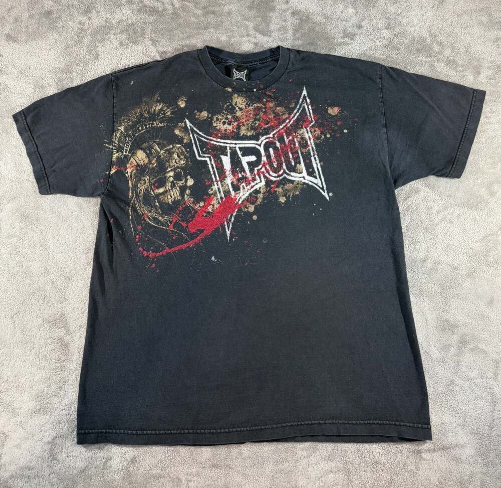 Tapout Spartan Skull Graphic T-Shirt Black X-Large